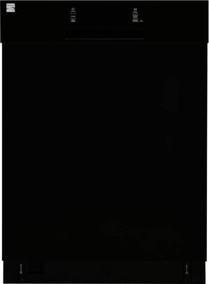 Kenmore 24″ Built-In Stainless Steel Tub Dishwasher with SmartWash, UltraWash, SmartDry Plus, MoreSpace Adjustable Rack and Leak Detect, Energy Star Certified, Black