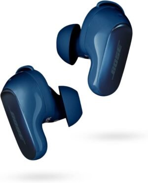 Bose QuietComfort Ultra Bluetooth Earbuds, Wireless Earbuds with Spatial Audio and World-Class Active Noise Cancellation, Deep Bass, Up to 6 Hours of Playtime, Lunar Blue – Limited Edition Color
