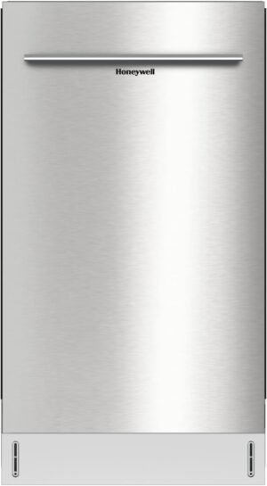Honeywell 18 Inch Dishwasher with 8 Place settings, 6 Washing Programs, Stainless Steel Tub, UL/Energy Star- Stainless Steel