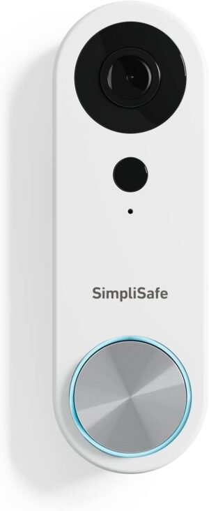 SimpliSafe Wired Doorbell,1080p – Compatible with SimpliSafe Home Security System – Latest Gen