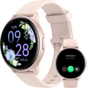 Smart Watch, HD Smartwatch for Men Women (Answer/Make Calls), Fitness Watch with 100+ Sport Modes, IP68 Waterproof/Heart Rate/Sleep Monitor, Activity Trackers for iOS/Android