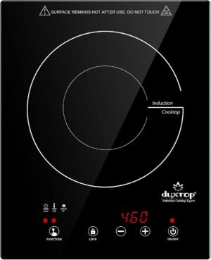 Duxtop Built-in Induction Cooktop, Portable Countertop Burner, Sensor Touch Induction Burner, 170-Minute Timer, Safety Lock, 1800W BT-200T1/8600BI