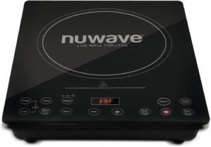 Nuwave Pro Chef Induction Cooktop, NSF-Certified, Commercial-Grade, Portable, Powerful 1800W, Large 8” Heating Coil, 94 Temp Settings 100°F – 575°F in 5°F, Shatter-Proof Ceramic Glass Surface