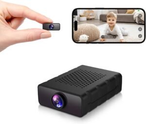 Mini Camera, 4K HD Nanny Cam for Home – Smallest WiFi Wireless Camera with Motion Detection, App Control, Cloud & SD Storage, No WiFi Needed for Pet/Baby/Nanny Surveillance