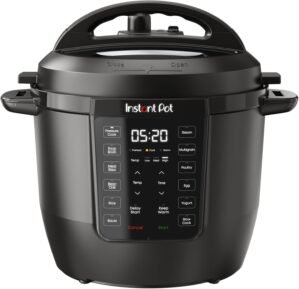 Instant Pot RIO, 7-in-1 Electric Multi-Cooker, Pressure Cooker, Slow Cooker, Rice Cooker, Steamer, Sauté, Yogurt Maker, & Warmer, Includes App With Over 800 Recipes, 6 Quart