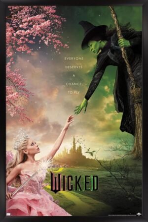 Trends International Wicked – One Sheet Wall Poster, 34L x 22.4W, Black Framed Version