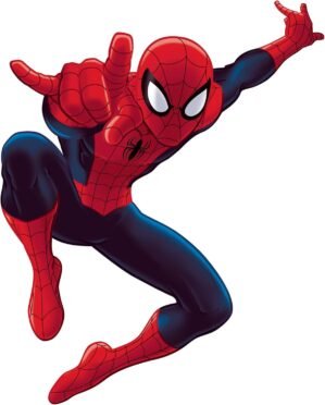 RoomMates Marvel Ultimate Spider-Man Giant Peel and Stick Wall Decals by RoomMates, RMK4831GM, Red, Blue, Yellow