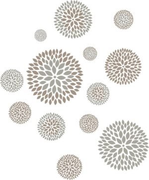WallPops WPK1752 Starburst Applique, Multicolor , Silver