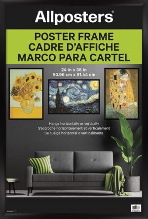 Trends International Poster Frame, 24″ x 36″, Collector’s Edition Black