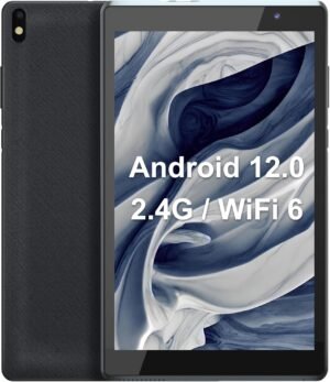 Android Tablet 8 inch, Android 14 Tablet, 4GB RAM 32GB ROM, Quad-Core Processor, Dual Camera, WiFi, 1TB Expand, Game, GMS Certified