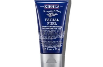 Kiehl’s Facial Fuel Moisturizer, Men’s Face Cream, with Vitamin C and Caffeine that Contain Antioxidants to Help Energize and Reduce Dullness, Non-Greasy, Paraben-free, Sulfate-free