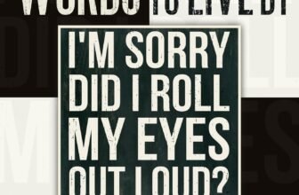 Words to Live by 2026 Mini Wall Calendar, Primitives by Kathy, Inspirational Quotes & Affirmations Calendar with Rustic Vintage Art, 7″ × 7″