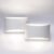 Aipsun Indoor Aluminum Modern LED Wall Sconce Hardwired Interior Wall Lights Set of 2 Up and Down Wall Mount Light for Living Room Bedroom Hallway Corridor Cool White 6000K(with G9 Bulbs)