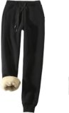 Yeokou Women’s Warm Sherpa Lined Athletic Sweatpants Jogger Fleece Pants