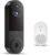 Wireless Wi-Fi Video Doorbell Camera with Night Vision, Two Way Audio, AI Motion Detection and Cloud Storage (Black)