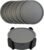 6 Pieces Silicone Coasters, Cup Coasters for Drinks, Heat Resistant Glass Cushion, Coffee Coaster for Table, Desk, Kitchen, Office, Bar Furniture Protection, Hot Cup Mat (Grey)