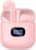 Wireless Earbuds Bluetooth 5.3 Headphones, 40Hrs Playback Stereo Ear Buds with LED Display Charging Case IPX7 Waterproof in-Ear Earphones with Mic for Phone Tablet Laptop Sports, Pink