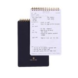 Business Meeting Notebook for Work With Action Items – Bestselling 1:1 Spiral Notepad is Great for Managers, Team Leads, Educators – Keep Notes Organized During Note-taking Process -Black-A5