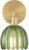 Vintage Wall Sconces with Green Tulip Glass Lampshade 180 Degree Adjustable Brass Sconces Hradwired Modern Wall Lighting Fixture with Switch for Bedside Bedroom Doorway