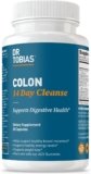 Dr. Tobias Colon 14 Day Cleanse, Advanced Gut Cleanse Detox for Women & Men with Cascara Sagrada, Psyllium Husk, Senna Leaf & Probiotics, Non-GMO Colon Cleanse, 28 Capsules 1-2 Daily