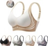Caralush Bra,Lushfitting Powerful Push-up Seamless Bra,Smoothing No Underwire Anti Sagging Minimizer Bras for Women