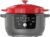 6-Quart 1500W Electric Dutch Oven with Recipe Book – Braise, Slow Cook, Sear, Warm, Red Enameled Cast Iron