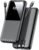 Portable Charger Power Bank – 15000mAh Fast Charging Powerbank Battery Pack with Built in USB-C(22.5W) and iOS(20W) Output Cable Compatible with iPhone Android Samsung etc (1 Pack, Black)
