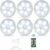 LED Closet Lights Wireless Motion Sensor Puck Light with Remote Control,USB Rechargeable Puck Lights, Dimmable Under Cabinet Indoor Lighting Magnet Stick-on Light for Counter Kitchen Wardrobe (6 Pack)