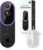 1080p Video Doorbell Camera Wireless with Chime, AI Human Detection, 2-Way Audio, FHD Live View, 2.4G WiFi, Night Vision, Cloud Storage, Battery Powered, Indoor Outdoor Surveillance (Purple)