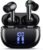 Wireless Earbuds Bluetooth Headphones, Ear Buds with Deep Bass, 40H Long Playtime, Power Display, IPX7 Waterproof in Ear Earphone with Mic for Phone Tablet Sports Workout, Black
