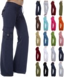 Womens Wide Leg Yoga Pants cargo wide leg pants Plus Size Flare Leggings Baggy Pants Flare Yoga Pants with Pockets