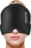 ONLYCARE Migraine Relief Cap,Soothing Migraine Mask,Upgraded Odorless Gel Ice Head Wrap, Hot and Cold Therapy, FSA or HSA Eligible Headache Ice Pack for Tension and Stress(Black)