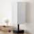 aooshine Gray Small Table Lamp – Bedside Lamp for Bedroom, Minimalist Nightstand Lamp with Silver Base, Desk Lamp for Kids Room Dorm