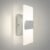 ASD 8 Inch LED Indoor Wall Sconce – Modern Interior 10W 120V 2700K-5000K Adjustable Dimmable Wall Mounted Light Fixtures, Acrylic Glass Wall Lights for Stairway, Hallway – ETL, Brushed Nickel