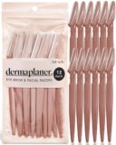 Kitsch Dermaplaning Tool – Face Razors for Women and Men, Eyebrow Trimmer and Face Shaver, Facial Hair Removal, Facial Razors for Women and Men, Dermaplane Razor – 12pc, Terracotta