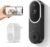 Smart 1080P Video Doorbell Camera Wireless, AI Human Detection, Live View, 2-Way Audio, Included Chime, Night Vision, 2.4G Wi-Fi, Cloud Storage, Indoor/Outdoor Surveillance Cam (White)