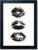 Black and White Kiss Lips Wall Art Framed Woman Makeup Room Wall Art Fashion Preppy Dorm Trendy Print Poster Funky Make Up Wall Art Girly Bathroom Decor