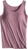 Camisole Tops for Women Running Sports Racerback Bras Plus Size Comfy Tank Tops Sleeveless Tanks with Built in Bra
