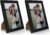 PECULA 2 Pack 5×7 Picture Frame, Black Picture Frame for Wall and Tabletop Display, Resistant Plastic Photo Picture Frame with Clear Plexiglass for Vertical or Horizontal Display
