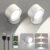LED Wall Sconces 2 Pcs with Remote, Wall Mounted Lights Rechargeable Battery Operated, 3 Color Temperatures & Dimmable Wall Lamp Magnetic 360° Rotation Wireless Light for Bedroom Living Room