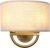 Industrial 2-Lights Wall Sconce Fixtures with Linen Fabric Shade, Double Wall Light Lamps Decor for Hallway Bedroom Living Room Bathroom Stairway