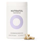 Nutrafol Postpartum Hair Growth Supplements, Clinically Tested for Visibly Thicker Hair and Less Shedding, Breastfeeding-friendly – 1 Month Supply