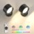 LED Wall Lights 2 Pcs with Remote, RGB Ambience Wall Sconces Lamp 3000mAh Rechargeable Battery Operated, 3 Color Temp & Dimmable Magnetic 360° Rotation Cordless Light for Living Room Bedside