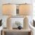 20.5″ Modern Ceramic Bedside Lamp Set of 2 for Bedroom Decor Farmhouse Table Lamp for Living Room Office Dorm