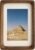 Natural Wood Photo Frames Inspired Tabletop Picture Frame with Mat, Vertical or Horizontal Display (Walnut, 4×6 matted to 3×5)