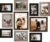 LUCKYLIFE Gallery Wall Frame Set, Picture Frames Collage 10-Pack for Wall or Tabletop with 8×10 5×7 4×6 Frames in 3 Different Finishes