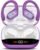 Wireless Earbuds Bluetooth 5.4 Headphones 75H Playtime Stereo Deep Bass Sports Ear Buds with Earhooks, LED Display Bluetooth Earbuds with 4 ENC Mic, IP7 Waterproof Earphone for Running, Dark Purple