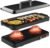 Induction Cooktop 2 Burner with Removable Griddle Pan Non-stick,Temperature Control Options with Timer,for Kitchen and Outdoor BBQ