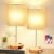 Lynnoland Touch Wood Table Lamps Set of 2, Bedroom Lamps with 2 USB & AC Outlet, 3-Way Dimmable Bedside Nightstand Lamps for Bedroom Living Room Nursery, 800 Lumens 2700K Bulbs Included