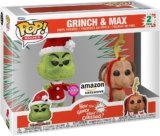 Funko Pop! Books: How The Grinch Stole Christmas – Grinch with Max, 2-Pack (Flocked), Amazon Exclusive